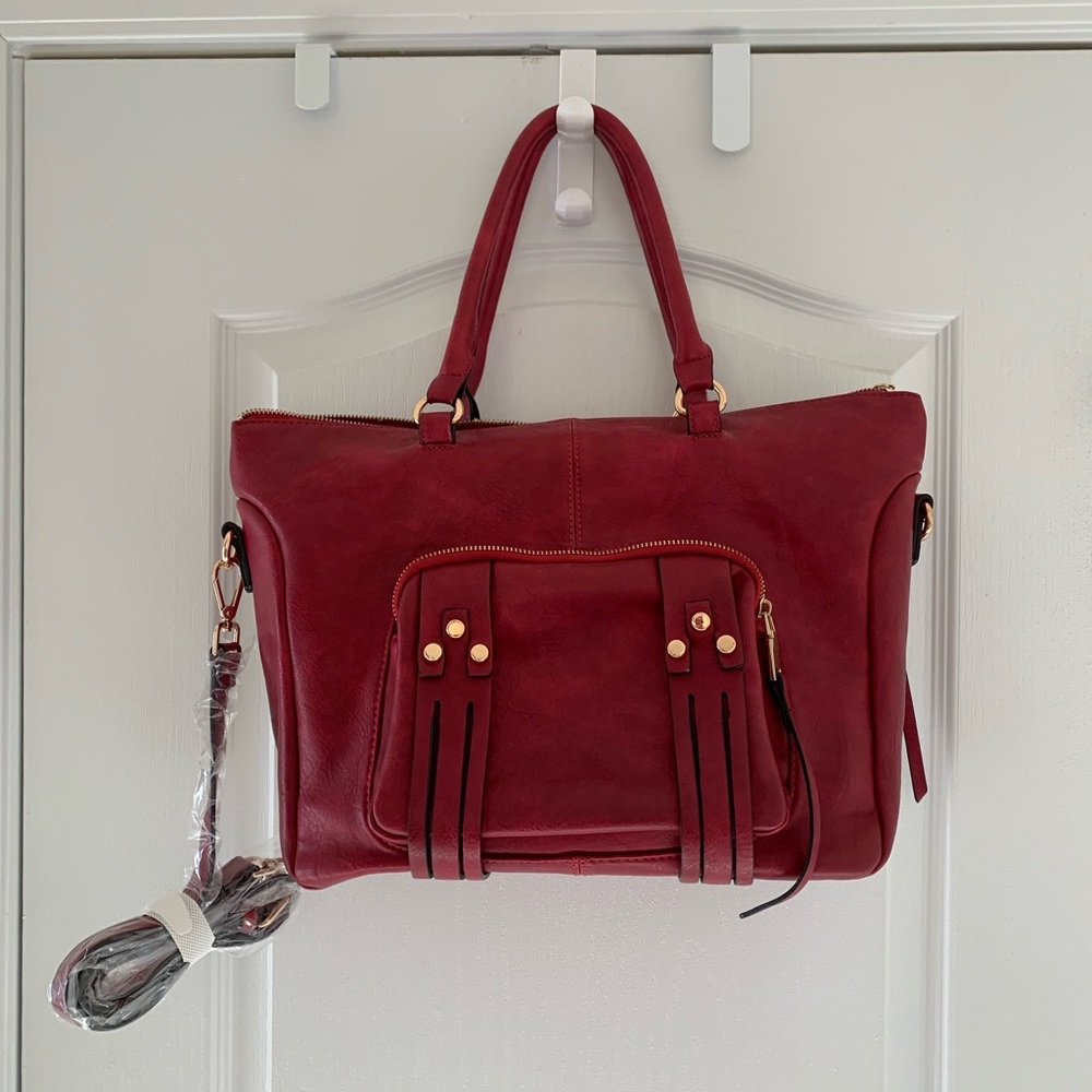 Beautiful brick red bag.